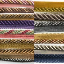 Perial Co 10 Yards Twisted Cord with Lip Trim