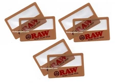 SIX New! RAW Rolling Papers Magnifier Scooping Cards - SEE WHAT YOU ARE SMOKING!