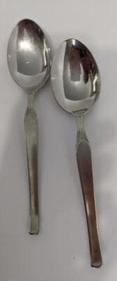 Pfeiffer Mangasil Germany Stainless Flatware Set 2 Place Soup Spoons 7''L  