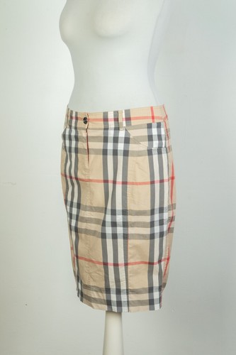 -Burberry Brit Nova Check Cotton Pleated Skirt Size USA 6 UK 8 - Picture 4 of 10