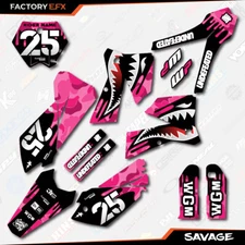 Pink Savage Graphics Kit fit KTM 2005-2006 SX SXF XC XCF 125 250 300 450 decal