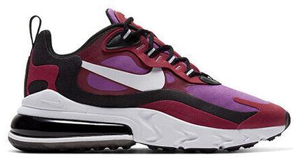 Preços baixos em Nike Air Max 270 React Red Vivid Purple W