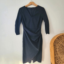 Zara Basic Collection Blue Sheath Dress S