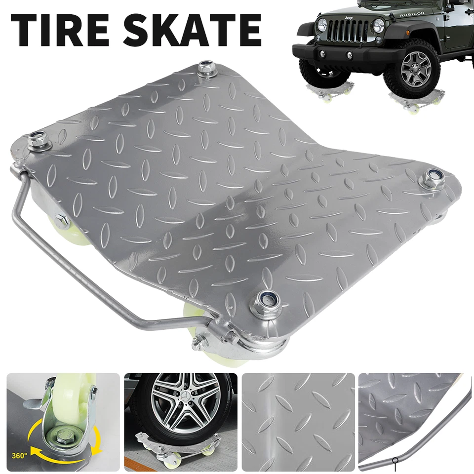 Rangierhilfe Wagenheber Rangierheber 4 Stück Rangierwagen Rangierroller Auto PKW - Bild 4 von 4