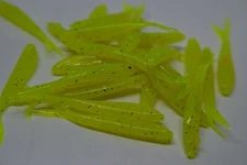 JASONS CRAPPIE MINNOWS 2 1/4" 30 PACK  GRUB CRAPPIE LURES JIGS CHARTREUSE PEPPER