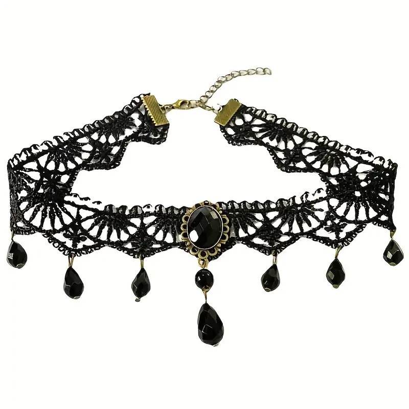 Schmuck Halskette Schwarz ein muss für dein Gothic Outfit