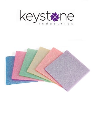 Keystone Mundschutz Material 4 mm eckig verschiedene Glitzerfarben