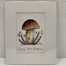 Mushroom Art Print 8" X 10" Deborah Hocking Signed Nursery Decor Wall Hanging