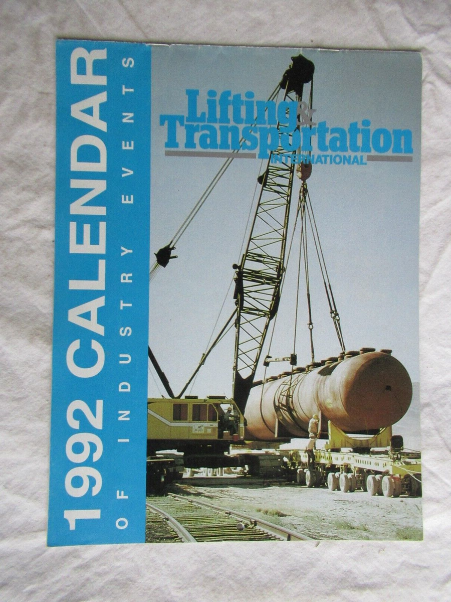 CLAMP BRAND CBLENDER '92 クランプ カレンダー 1992 1992 Crane Events Calendar Manitowoc P&H Tadano Declift Krupp