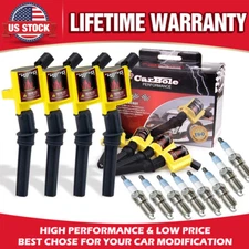 Ignition Coil & Spark Plug For Ford F150 F250 F550 Lincoln 4.6L 5.4L FD503 DG508