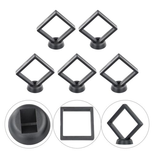 Pcs And Dust Frame Transparent Film Storage Box Rings Display Case White - Photo 1/64