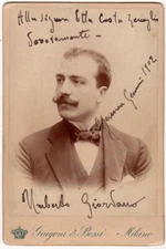 Giordano, Umberto - Signed Photograph 1902