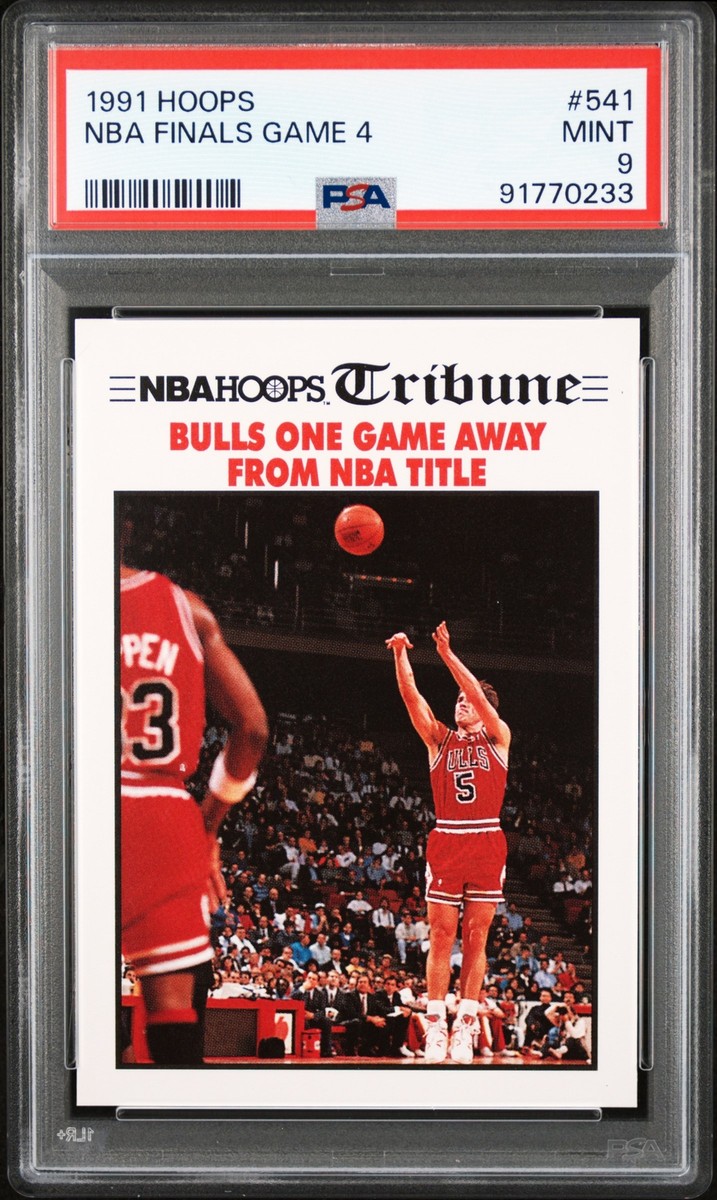 1991 HOOPS #541 NBA FINALS GAME PSA