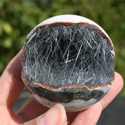 Natural Goethite Crystal On Quartz - Mineral Specimen For Energy Healing, Decoration, Or Collection