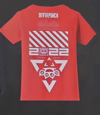 Five Finger Death Punch 2022 Afterlife USA Tour Concert Shirt Red Band T-Shirt