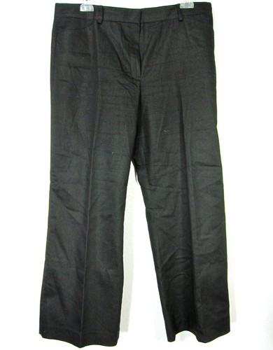 T Tahari Flair leg dress pants size 14 Solid Black
