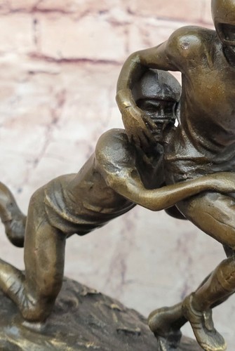 Trofeo de aparejo de jugador de fútbol tallado en bronce hecho en Europa escultura mármol regalo - Imagen 9 de 10