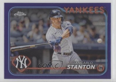 2024 Topps Chrome Purple Refractor 65/250 Giancarlo Stanton #275 jc3