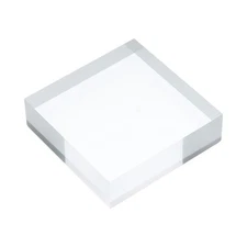 Acrylic Display Stand Base 4x4x1.2 Inch Solid Clear Square Display Riser