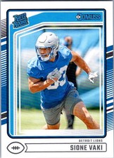 Sione Vaki 2024 Donruss #332 Rookie Detroit Lions