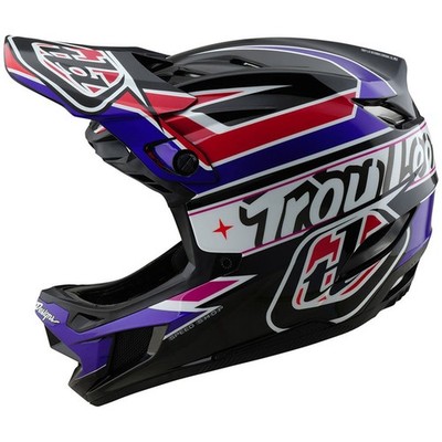Troy Lee Designs D4 Polyacrylite Helmet   Linear Black, Medium 174226003