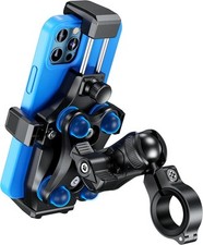 Motorcycle Phone Mount- Vibration Dampener Secure Lock Max, 4.7-7.2" Phone