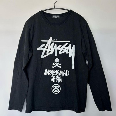 Mastermind Men Top Stussy Black Long Sleeve T L JPN Limited Edition VHTF Designe