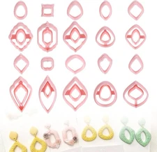 20pcs Polymer Clay Cutters, Polymer Clay Molds Tools Earring Making Kit for Jewe