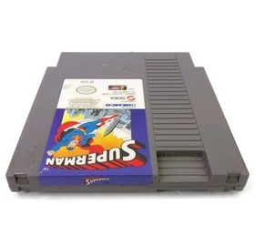 🚨🔥Vintage SUPERMAN Nintendo NES W/ Sleeve !!Tested!! Video Game Cartridge
