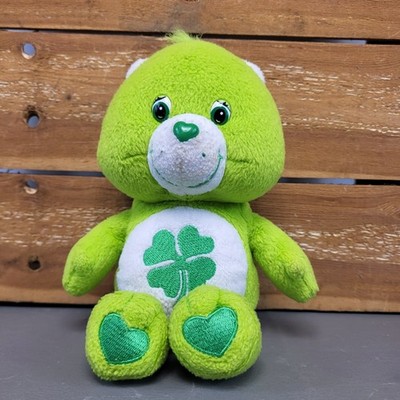 Green Good Luck Bear Care Bear 2003 9 Zoll Plüschtier Stofftier Vintage Sammlerstück UK 
