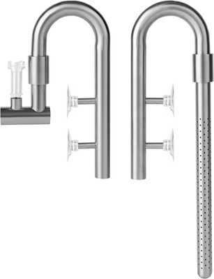 Premium Stainless Steel Lily Pipe Set with Detachable Skimmer - Fish Safe
