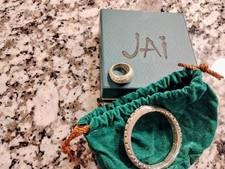 JAI Sterling Silver Balance & Harmony Band Ri...