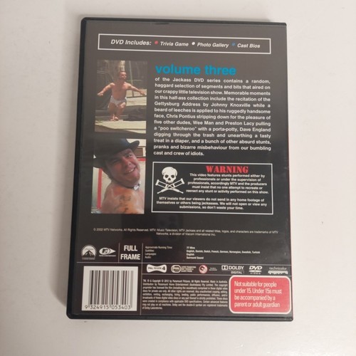 Jackass DVD Bundle Vol 1 2 3 The Movie Uncut Number Two 2.5 Three The Lost Tapes - Picture 8 of 18
