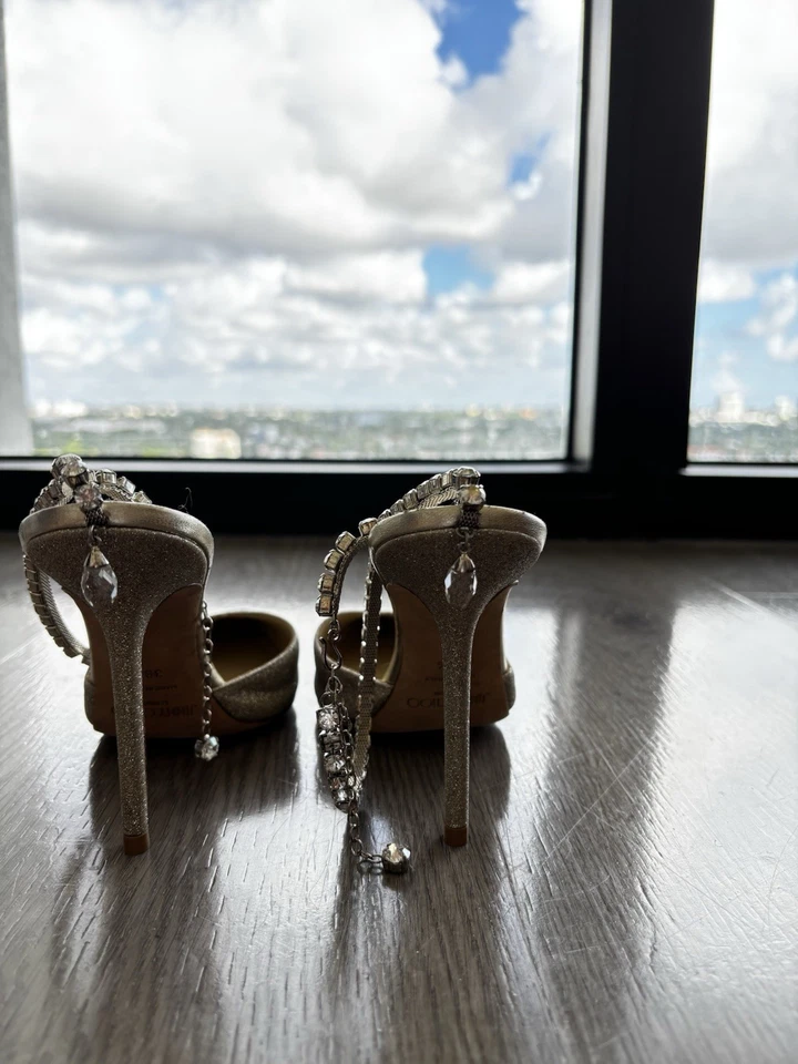 Tacones Jimmy Chop Sling Back punta puntiaguda 38,5 Foto 4 de 4