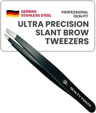 Ultra-Precision Professional Slant Tweezers for Women Facial Hair - German St...