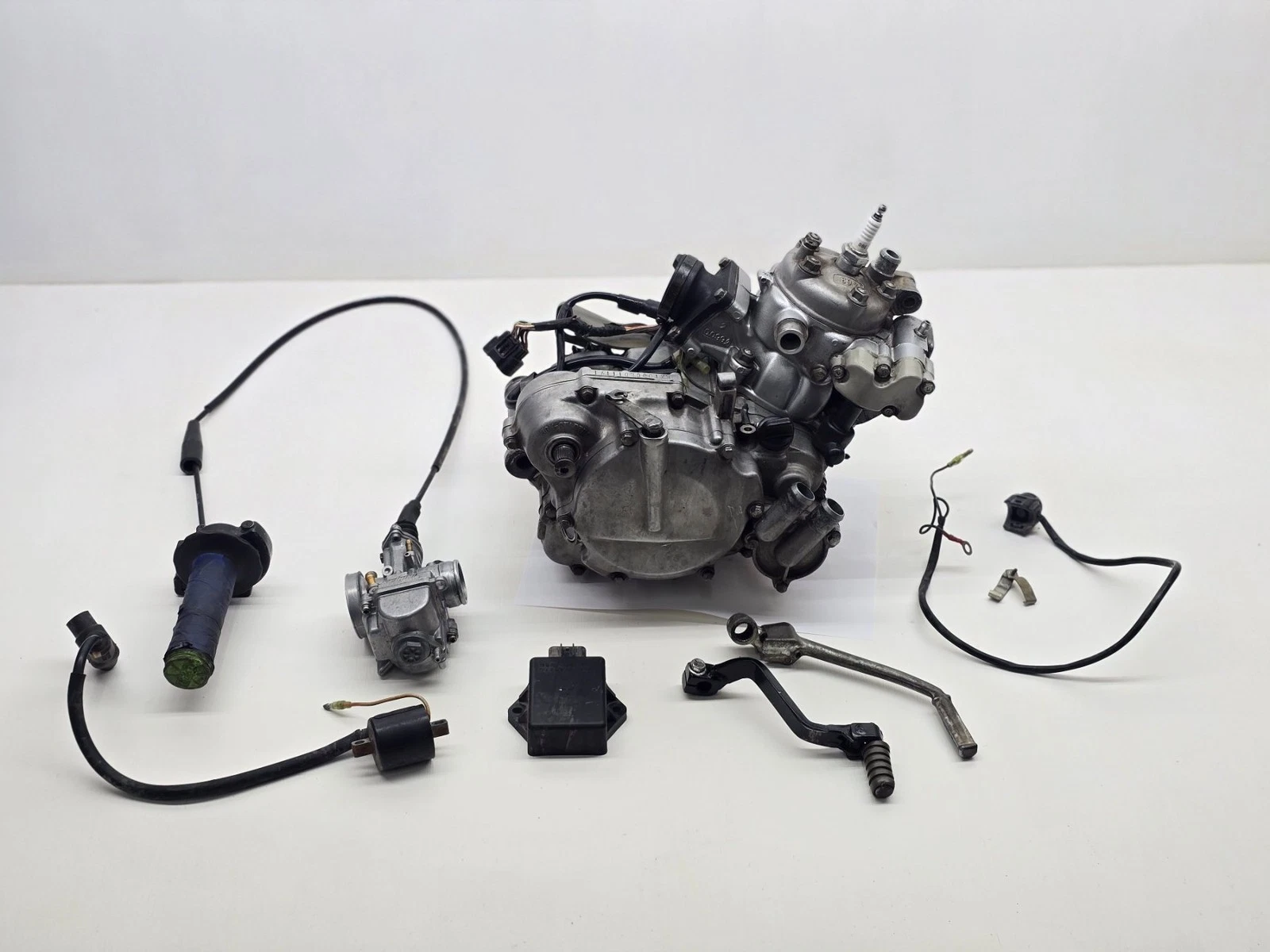 03-13 Kawasaki KX100 OEM Engine Package Complete Motor Electronic Dirt Bike MX
