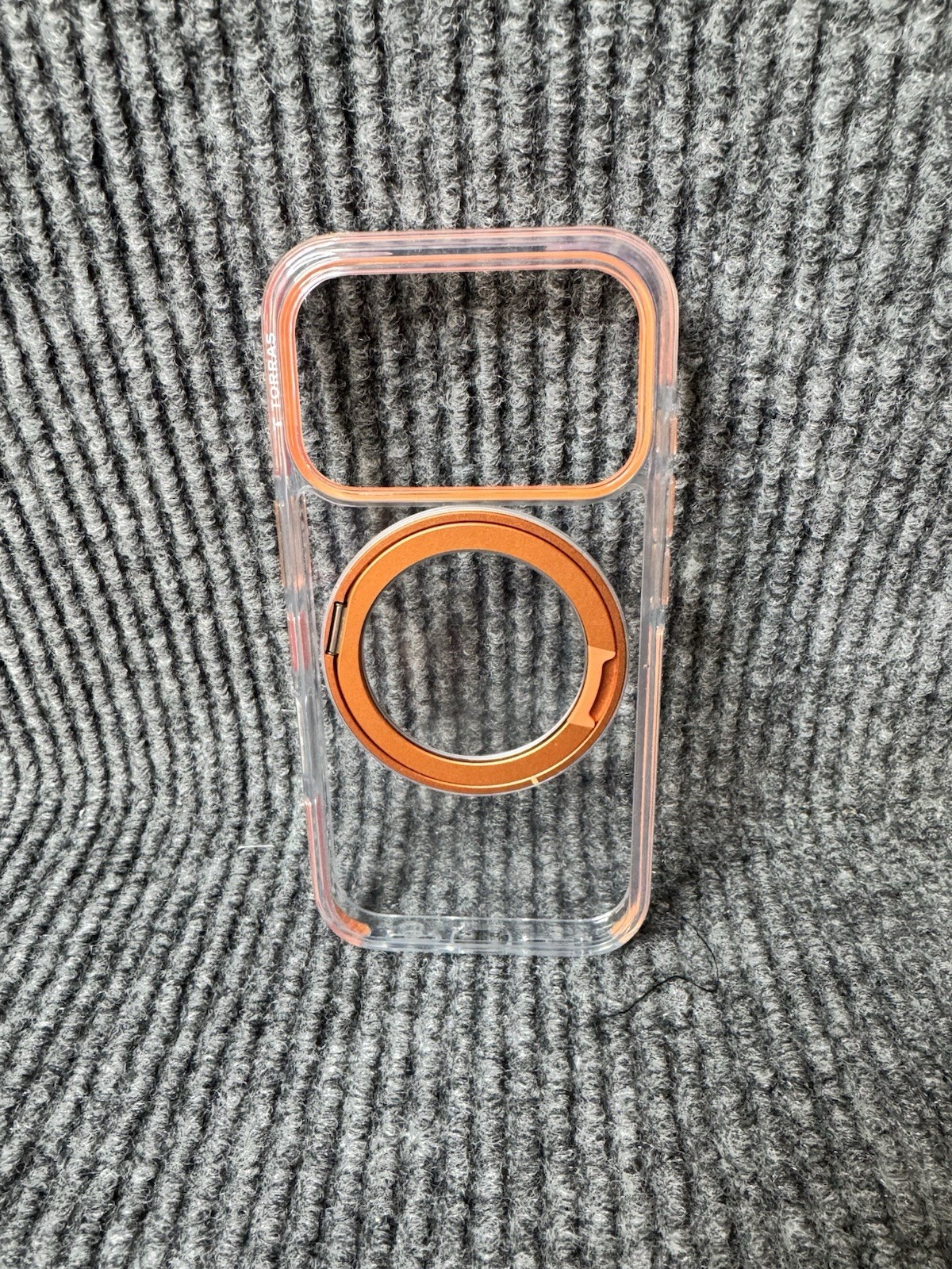 TORRAS 360 Magnetic Stand iPhone 17 PRO 6.3” Case O3 Fitness  - clear orange