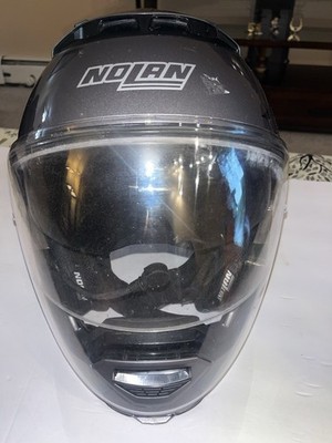 Nolan N44 Evo Black Motorcycle Helmet Full Modular Flip Up Size XL(N com ready)