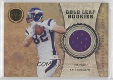 2011 Panini Gold Standard Leaf Rookies Materials 44/299 Kyle Rudolph #14 s7f