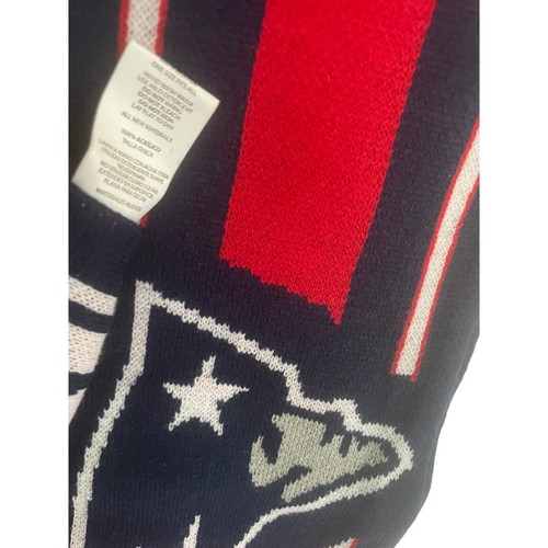Sciarpa NFL FOOTBALL NEW ENGLAND PATRIOTS REVERSIBILE INVERNO ABBIGLIAMENTO FANATICO ICONICO - Foto 6 di 9