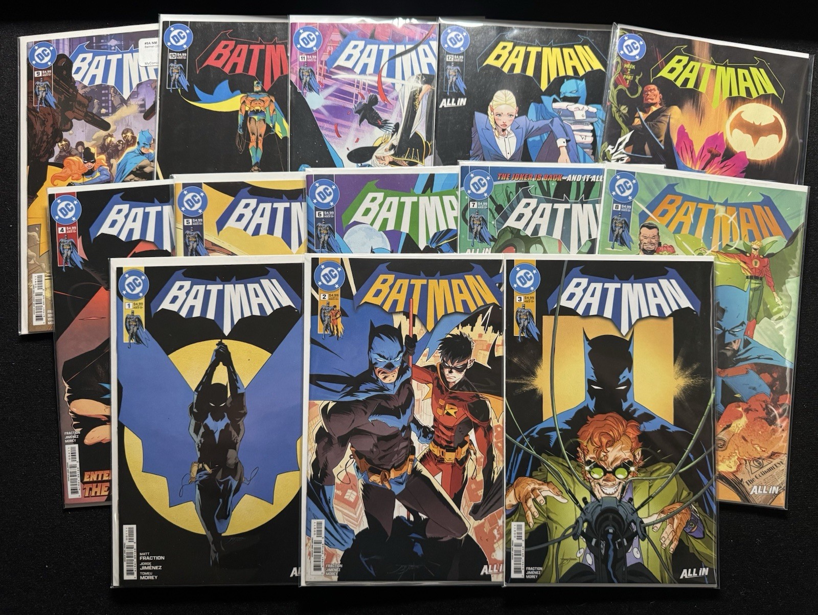 2025 Batman 1 2 3 4 5 6 7 8 9 10 11 12 13 Complete Run Set Jorge 1st Print Lot