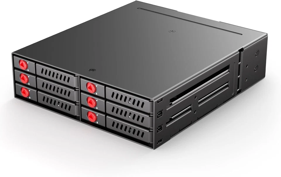 Compact 6-Bay Hard Drive Dock for 5.25" Enclosure - Maximize Storage Efficiency - Image 3 of 4