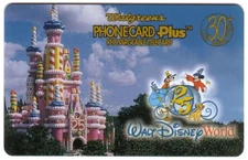 Walt Disney World 25th Anniv. Birthday Cake Castle (Walgreens) 9/97 Phone Card