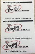 Steelcraft Fro Joy Ice Cream Van Truck Replacement Sticker Set SC-038