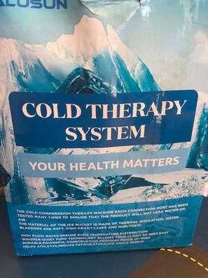 Salusun Cold Therapy System Portable+Compact Pain Relief~Water-Stained Open-Box!