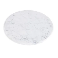 12” White Marble Serving Tray Cheese/Pastry Charcuterie Serve Board