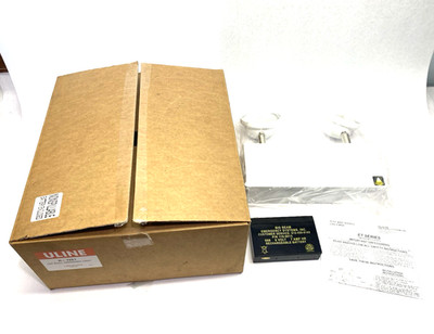 Uline H-7261 Steel LED Emergency Light, White, w/ Battery