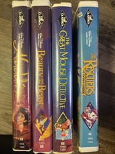 Lot of 5 Vintage Walt Disney Black Diamond Classics Collection VHS Cartoons