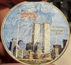 American Eagle/Walking Liberty 1 Oz .999 Silver Colorized Dollar Twin Towers