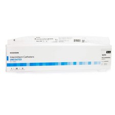 Urethral Catheter McKesson Coude Tip Uncoated PVC 12 Fr. 16 Inch Length